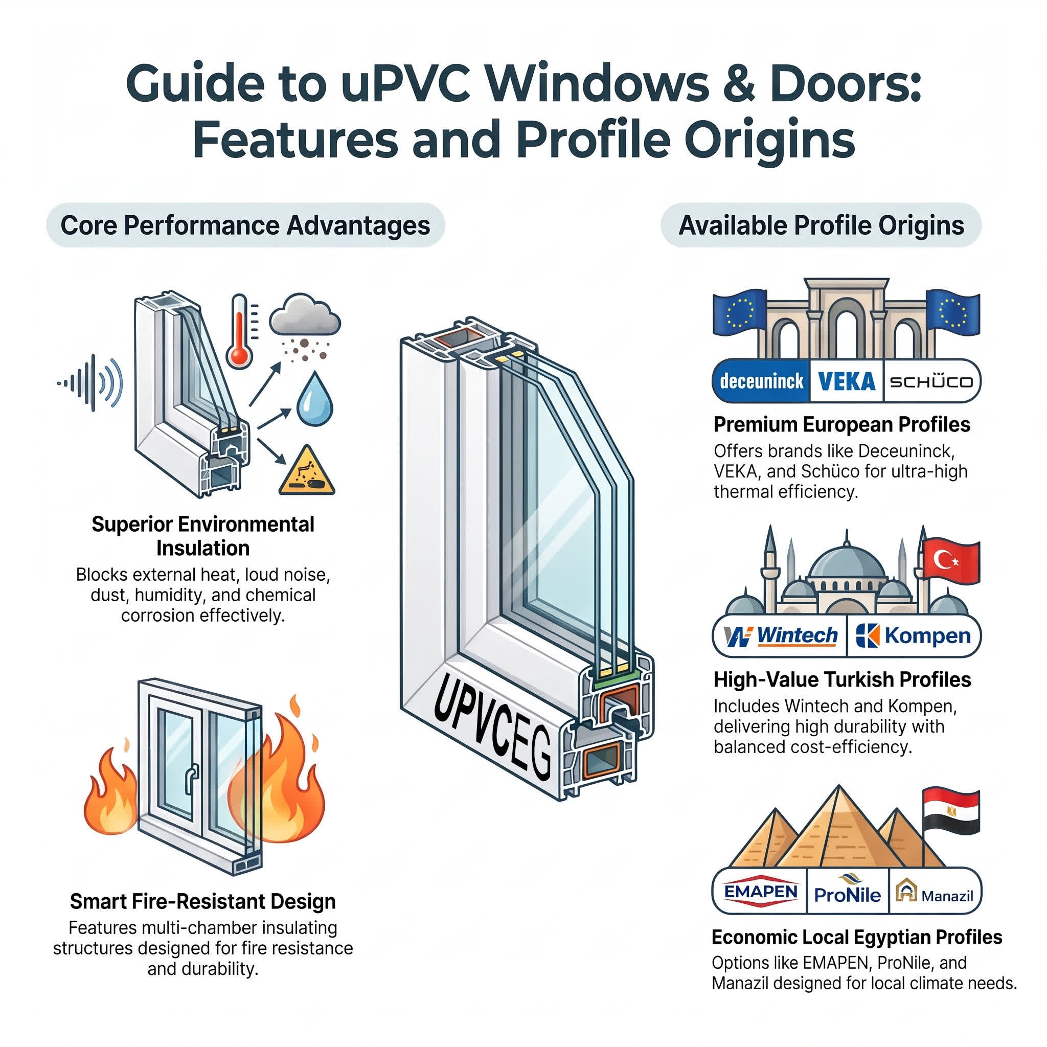 guide to upvc windows and doors: features and profile origins