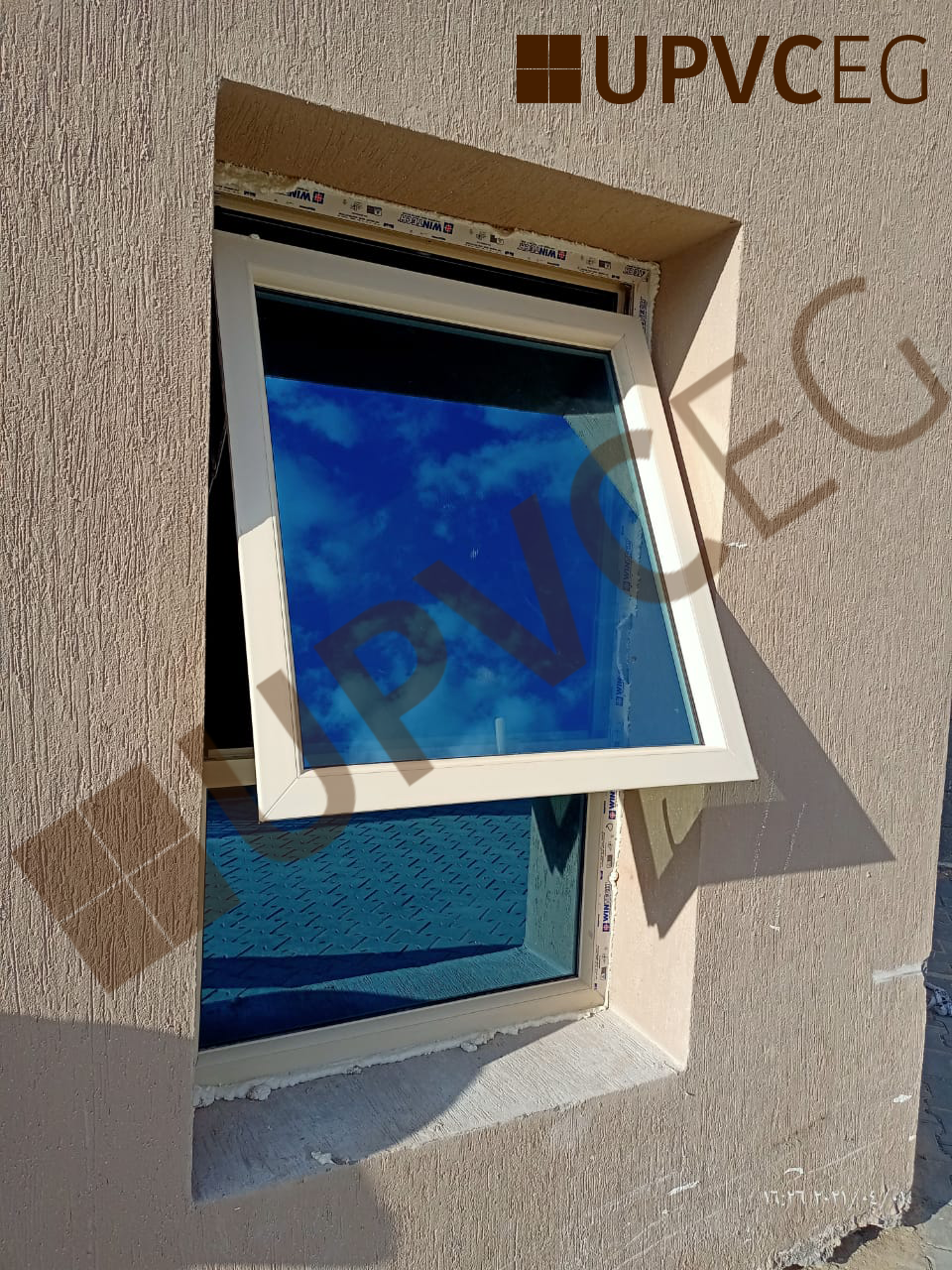 UPVC / PVC window open to outside